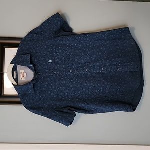 Penguin Blue Short Sleeve Button Down